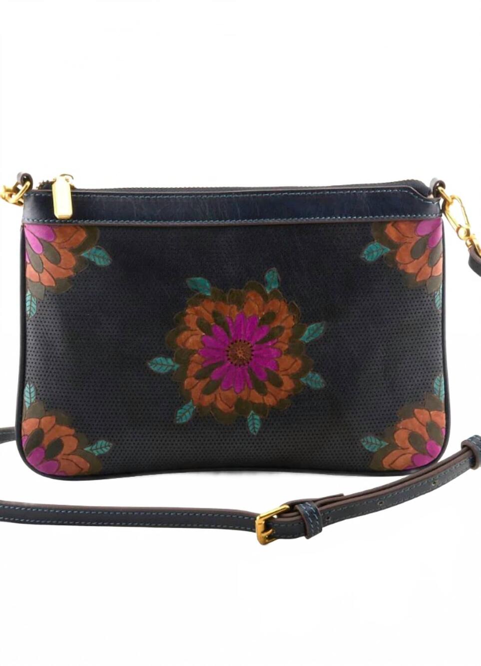 NEW L'ARTISTE women's stuffluvbabi handbag in navy multi